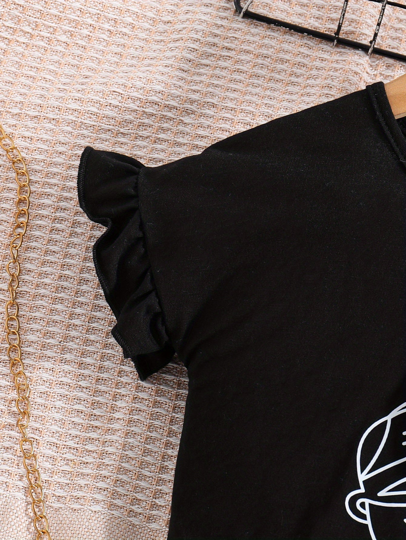 Sleeve Tees Top & Shorts Set