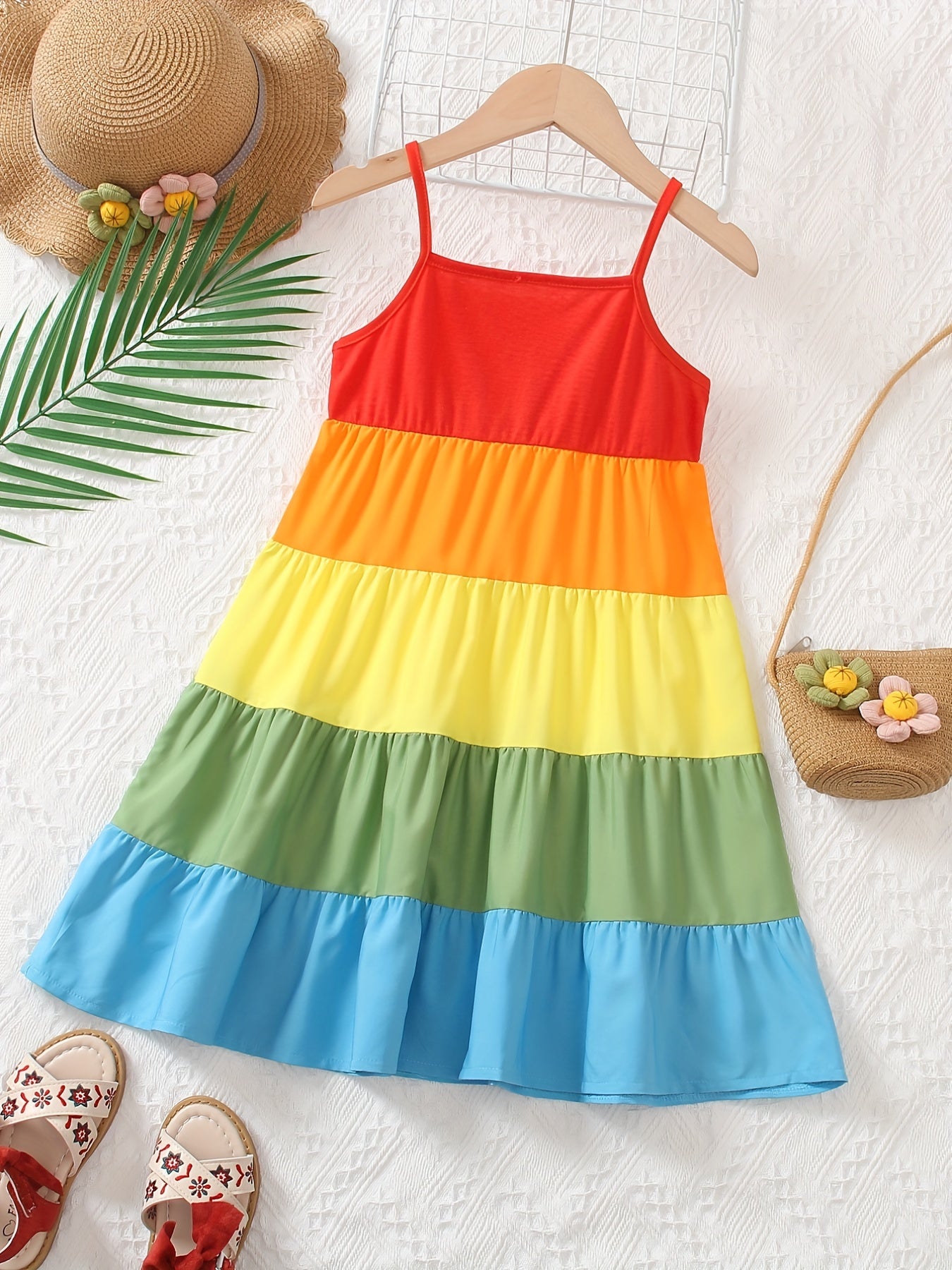 Girls Rainbow Dress