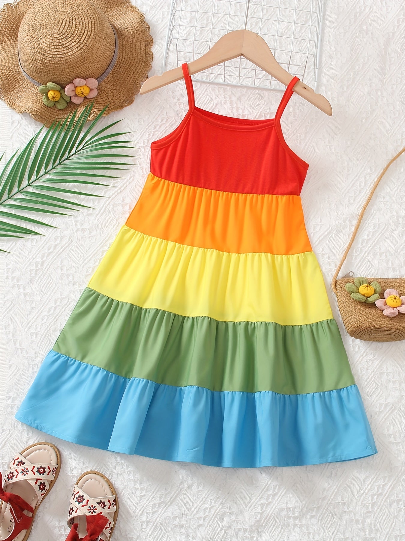 Girls Rainbow Dress