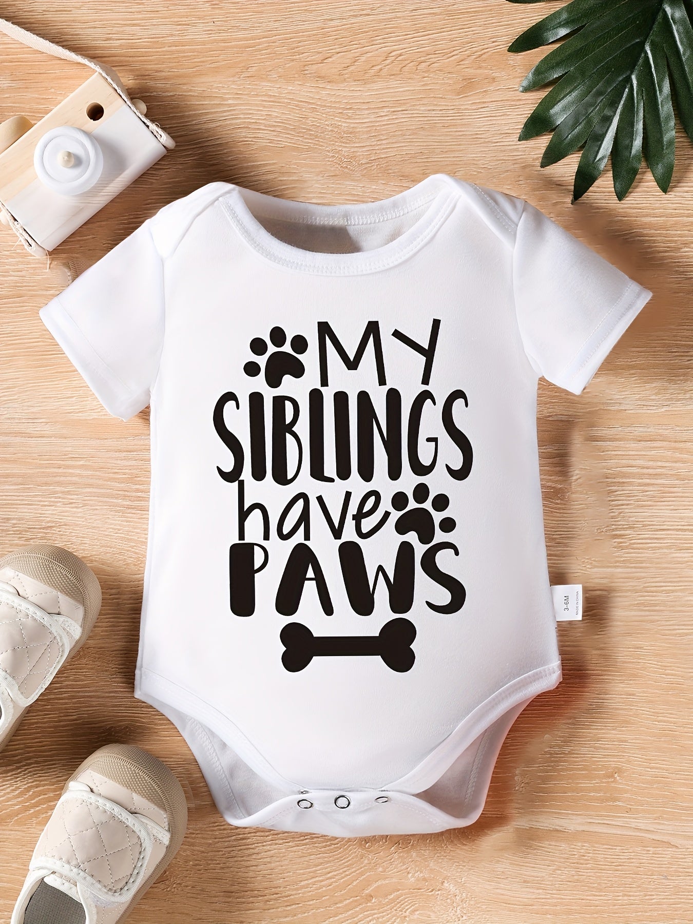 Infant Baby Boys "My Siblings Have Paws"
