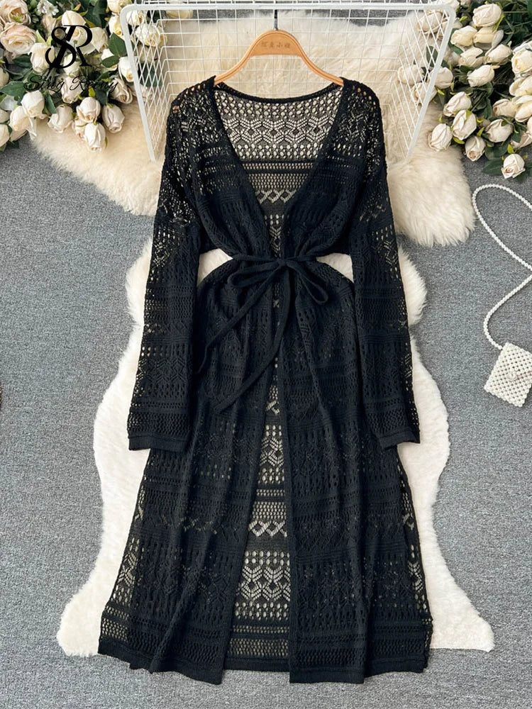 SINGREINY Bohemian Cardigan