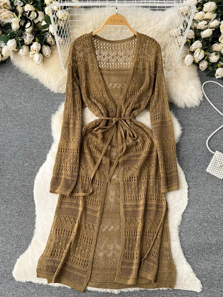 SINGREINY Bohemian Cardigan