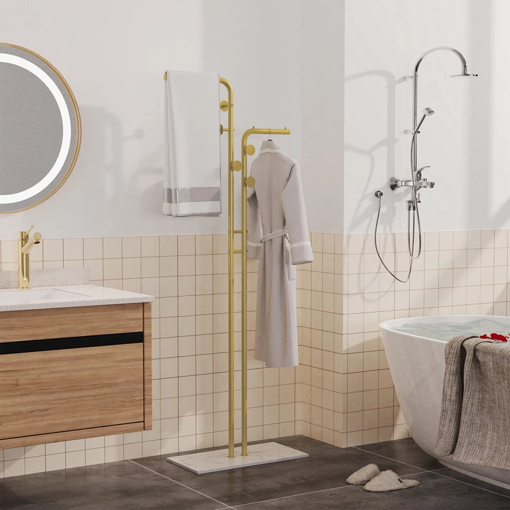 Metal Coat Rack with 5 Hooks