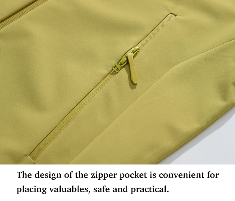 EUMERGX Men's Women's Waterproof Jacket