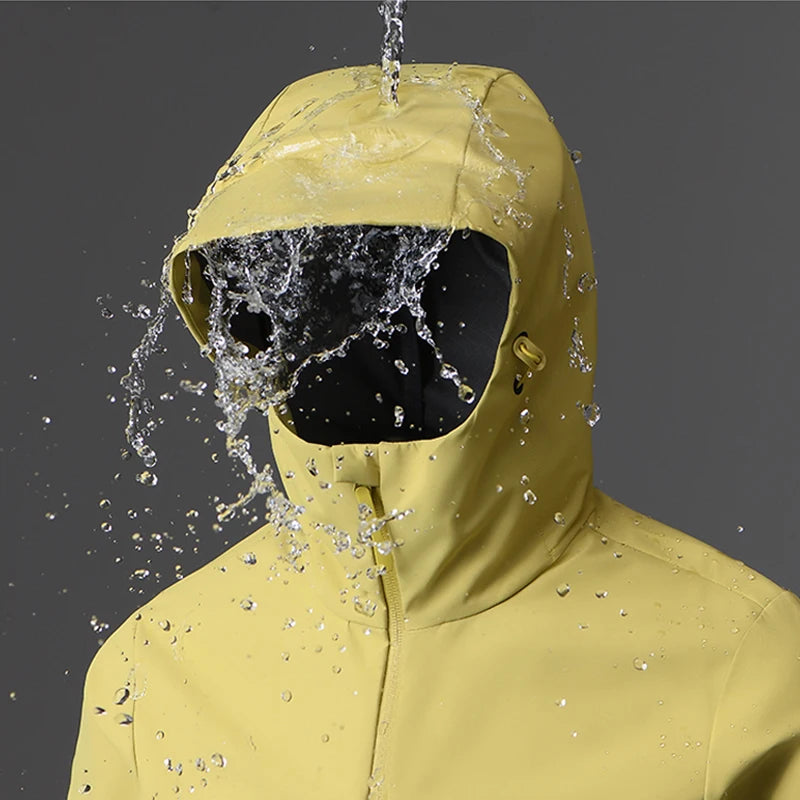 EUMERGX Men's Women's Waterproof Jacket
