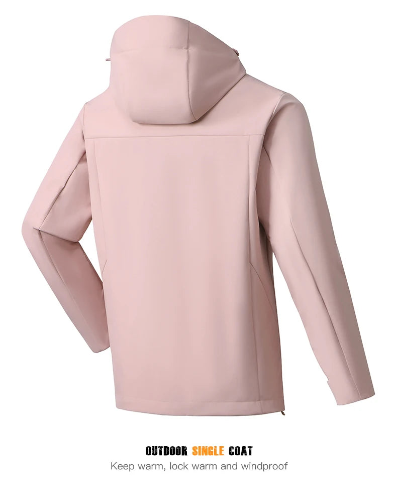 EUMERGX Men's Women's Waterproof Jacket