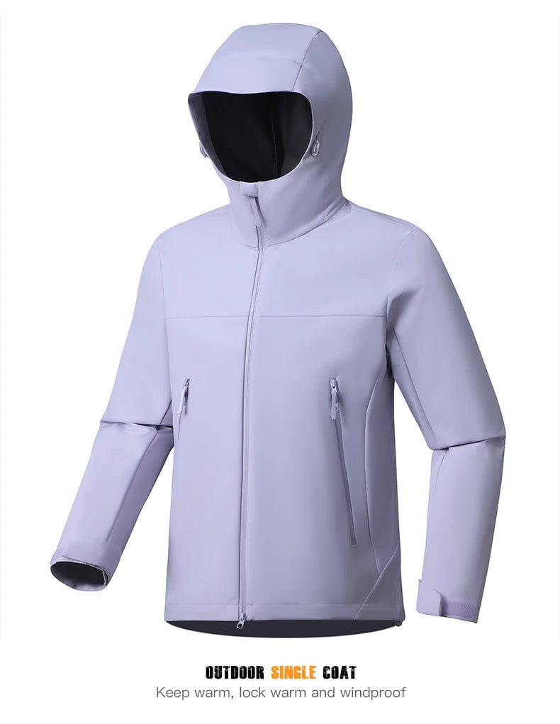 EUMERGX Men's Women's Waterproof Jacket