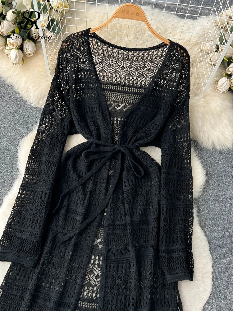 SINGREINY Bohemian Cardigan