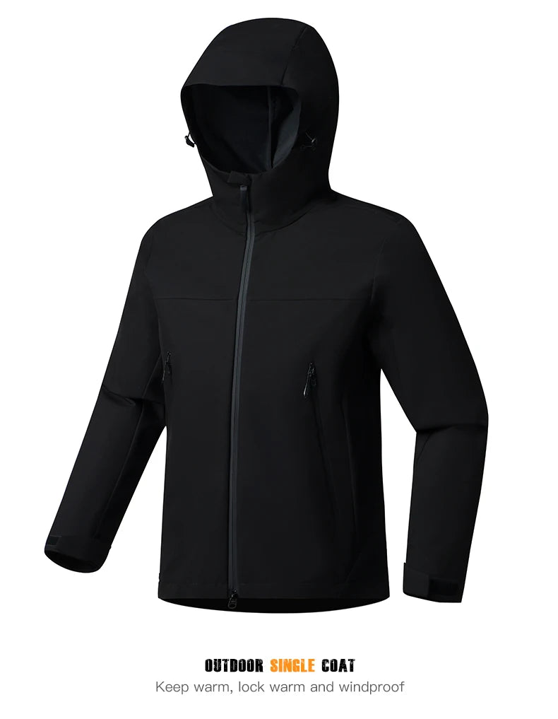 EUMERGX Men's Women's Waterproof Jacket