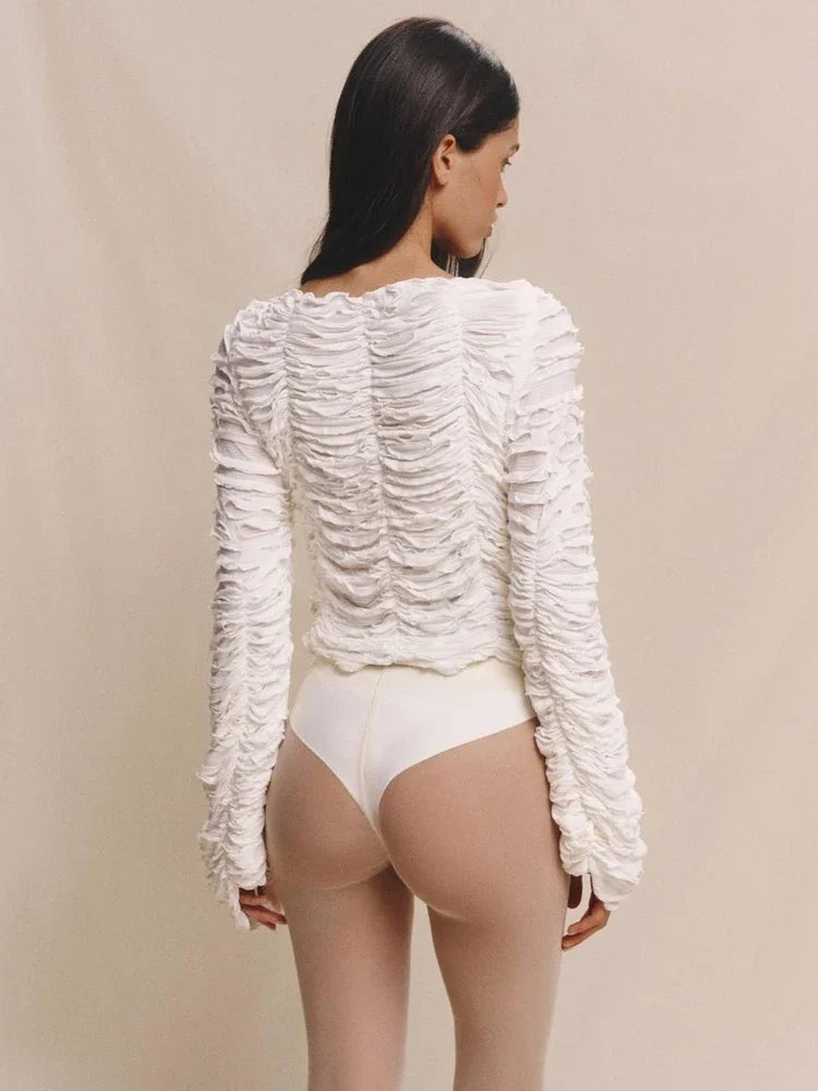 Tossy Ruffled T-shirt Top