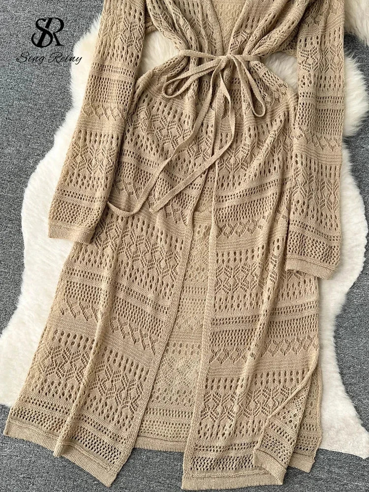 SINGREINY Bohemian Cardigan