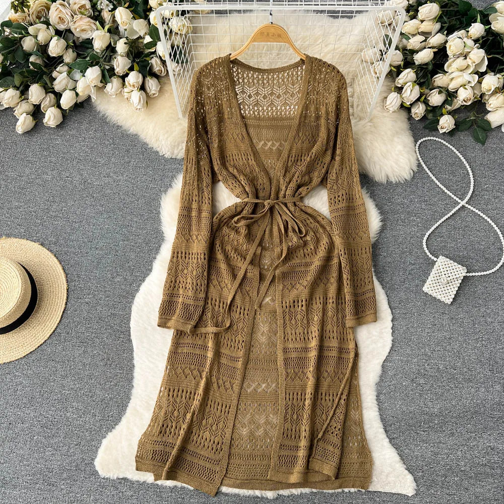 SINGREINY Bohemian Cardigan