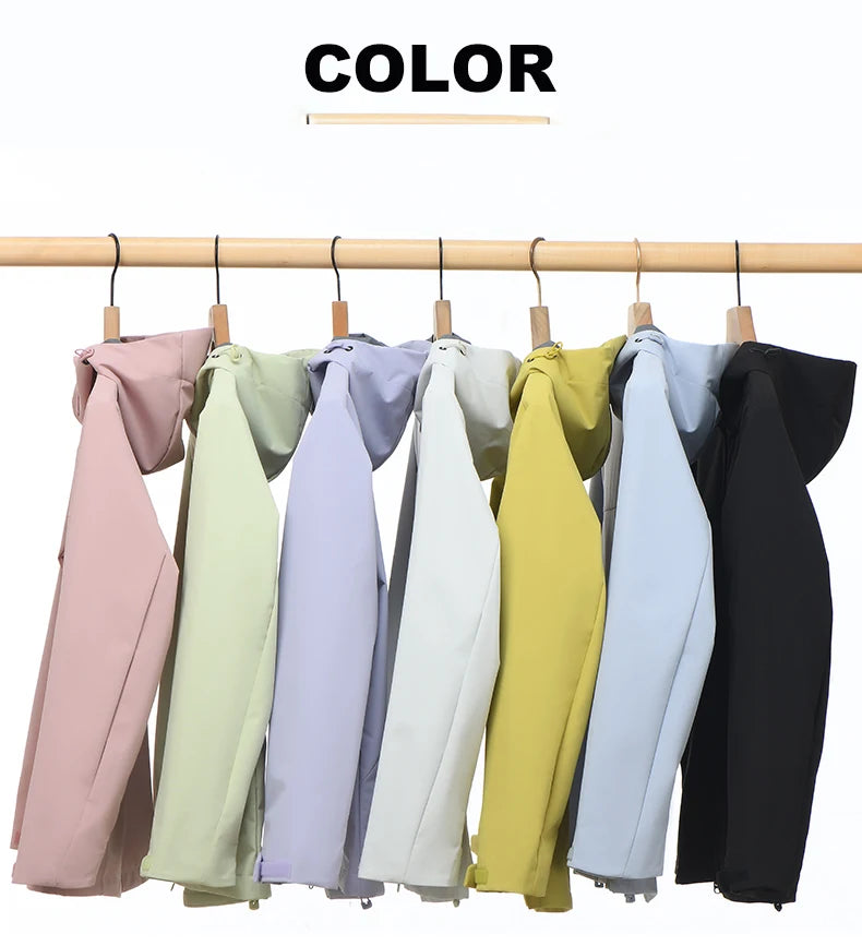 EUMERGX Men's Women's Waterproof Jacket