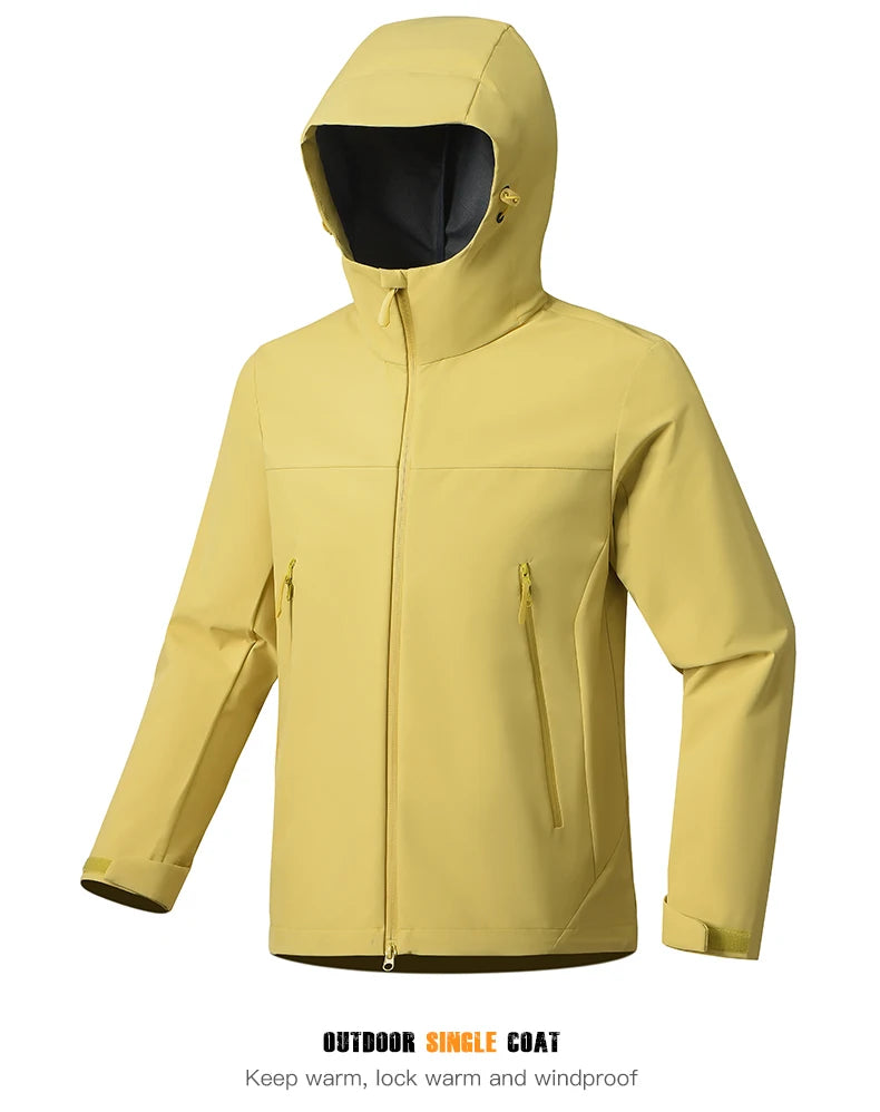 EUMERGX Men's Women's Waterproof Jacket