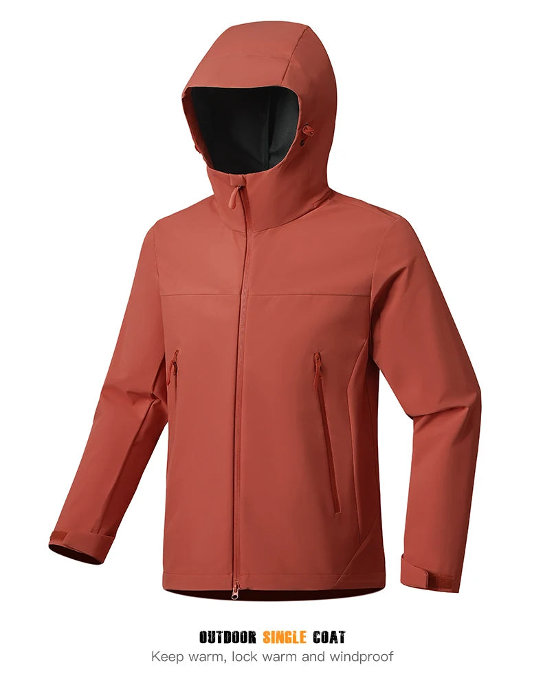EUMERGX Men's Women's Waterproof Jacket
