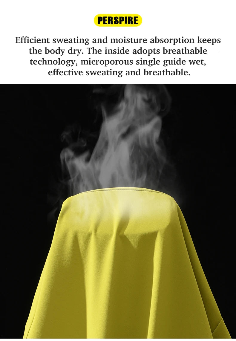 EUMERGX Men's Women's Waterproof Jacket