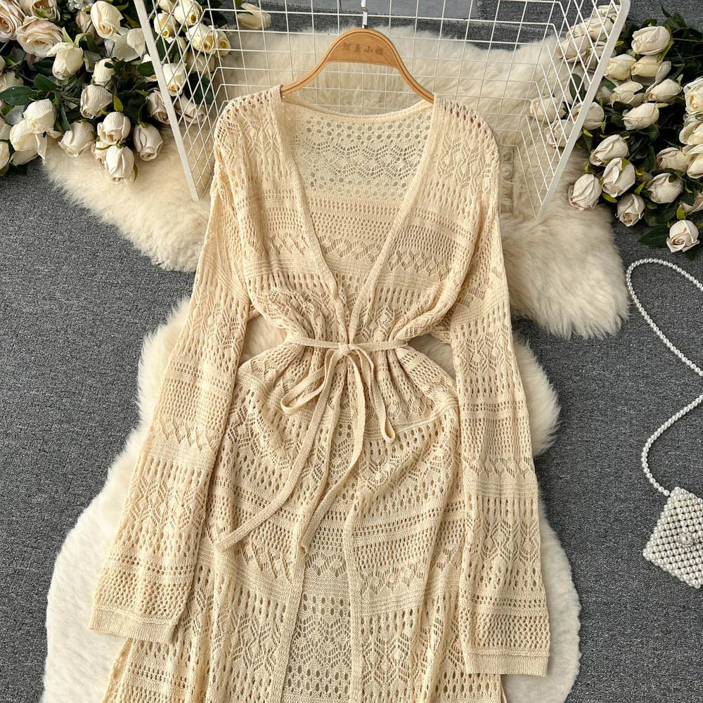 SINGREINY Bohemian Cardigan