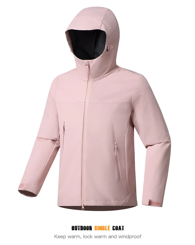 EUMERGX Men's Women's Waterproof Jacket