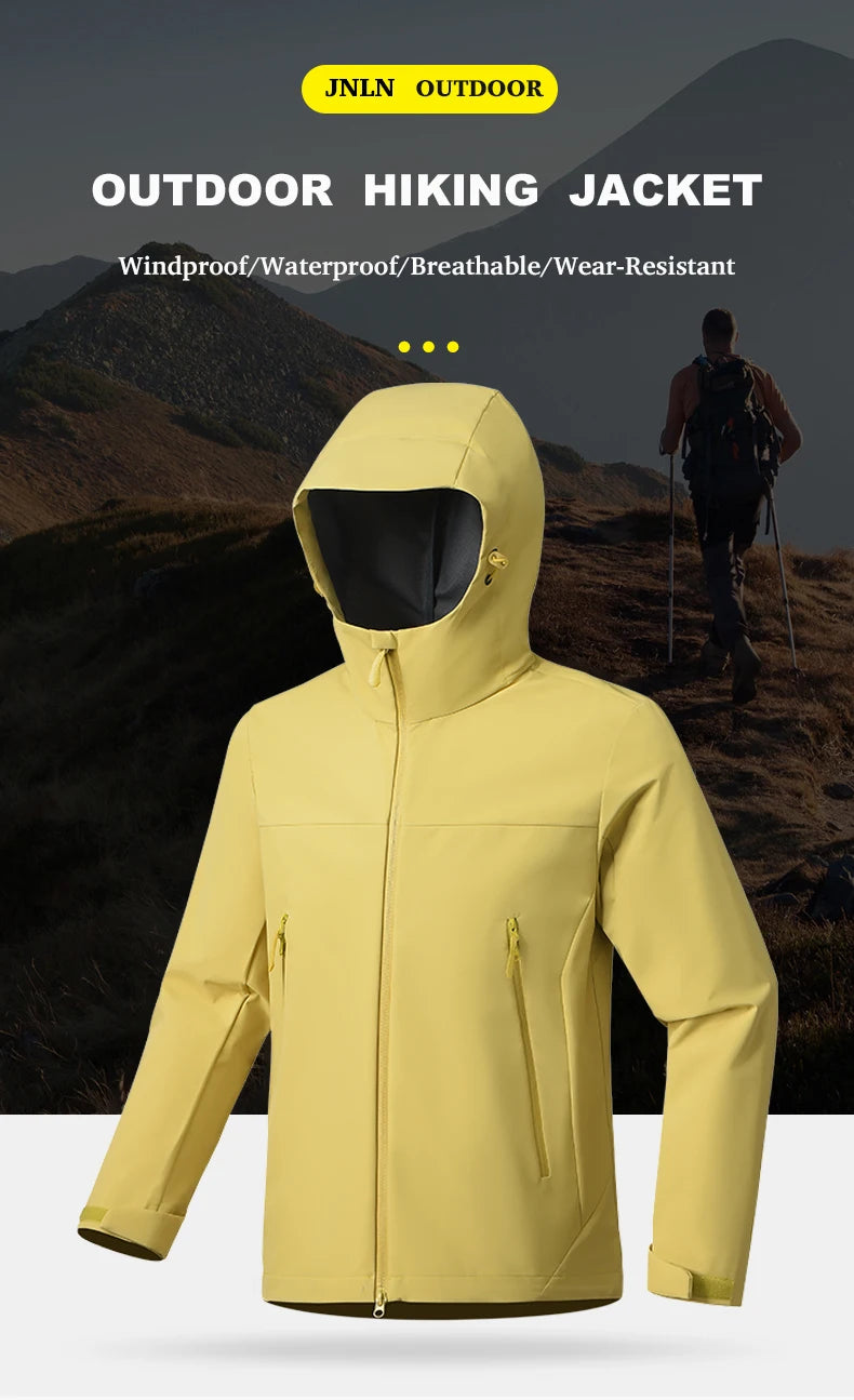 EUMERGX Men's Women's Waterproof Jacket