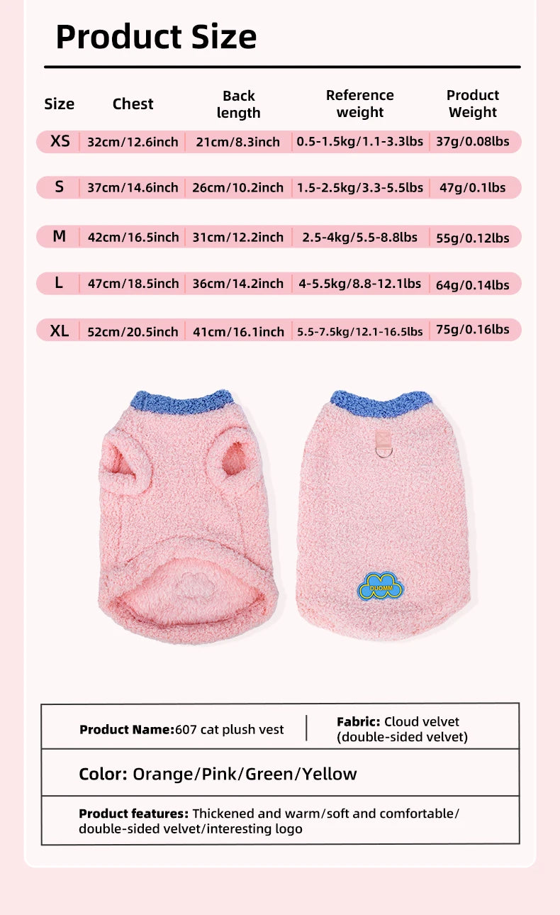 Warm Cat Dog Clothes