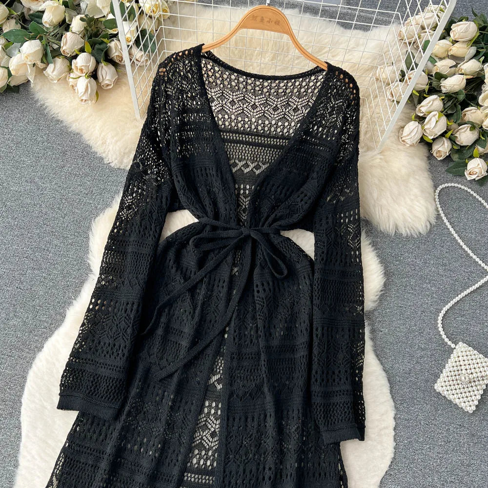 SINGREINY Bohemian Cardigan