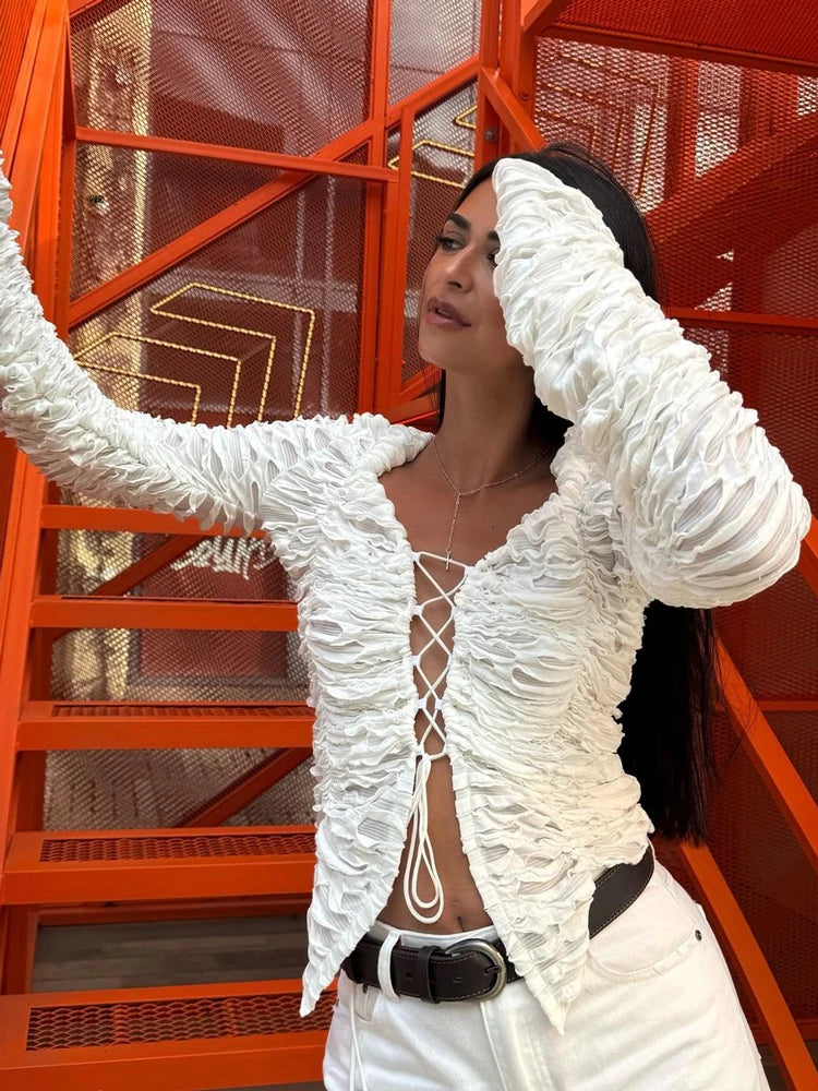 Tossy Ruffled T-shirt Top