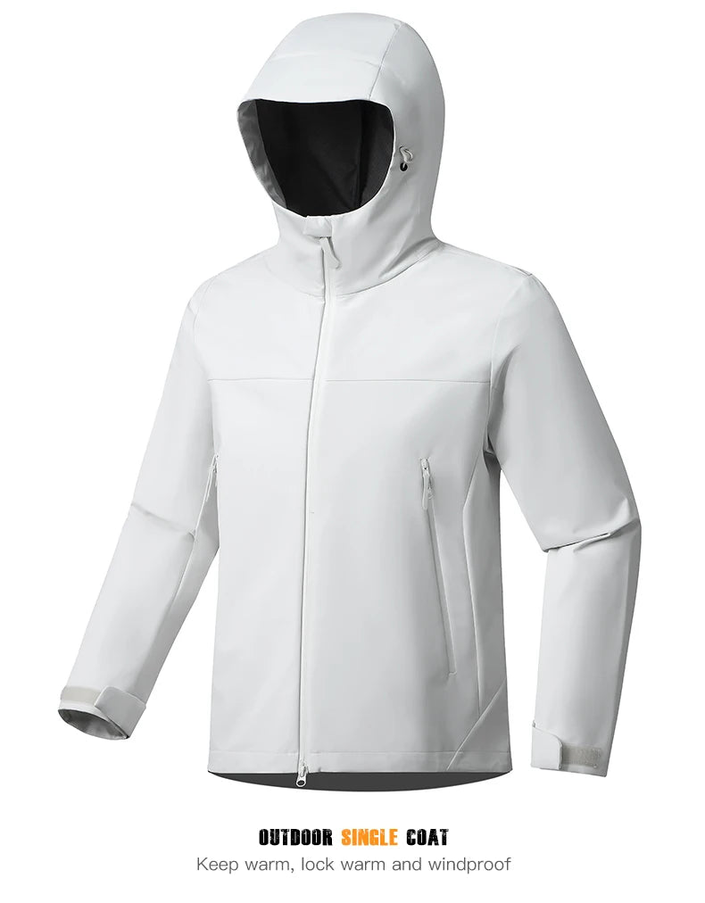 EUMERGX Men's Women's Waterproof Jacket