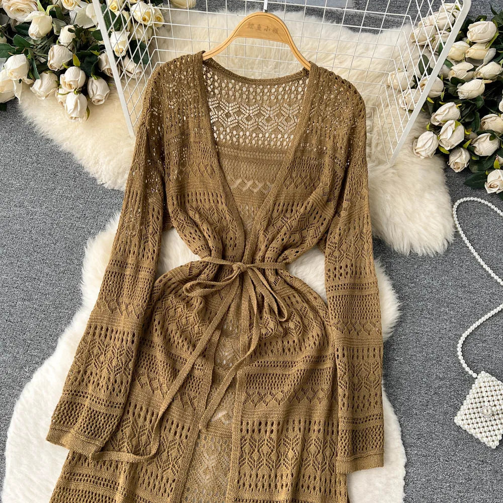 SINGREINY Bohemian Cardigan