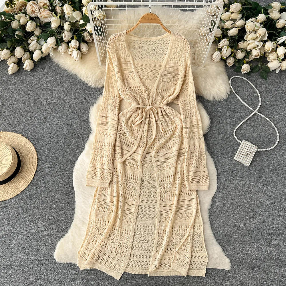 SINGREINY Bohemian Cardigan