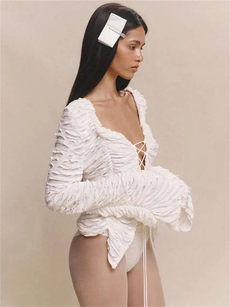 Tossy Ruffled T-shirt Top