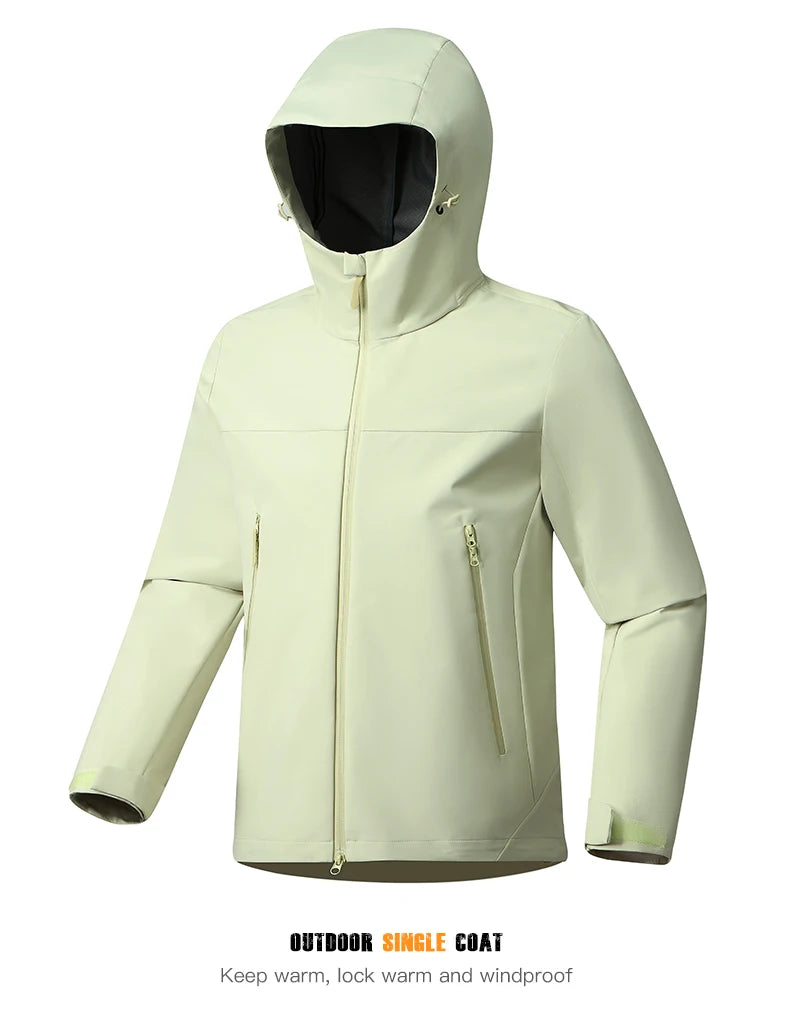 EUMERGX Men's Women's Waterproof Jacket