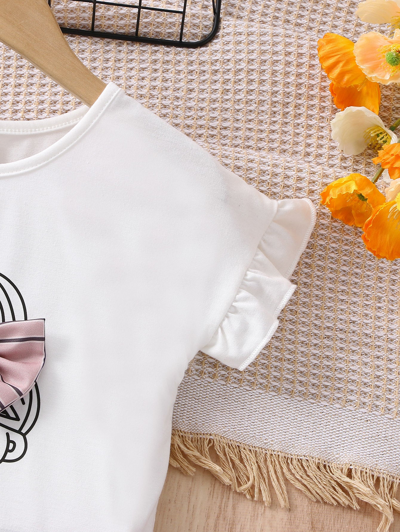 Sleeve Tees Top & Shorts Set