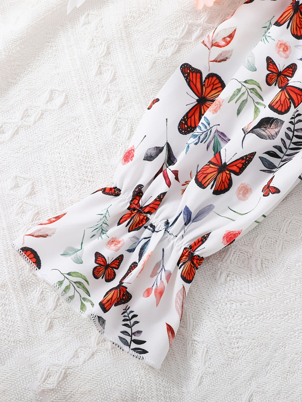 Girls Long Puff Sleeves